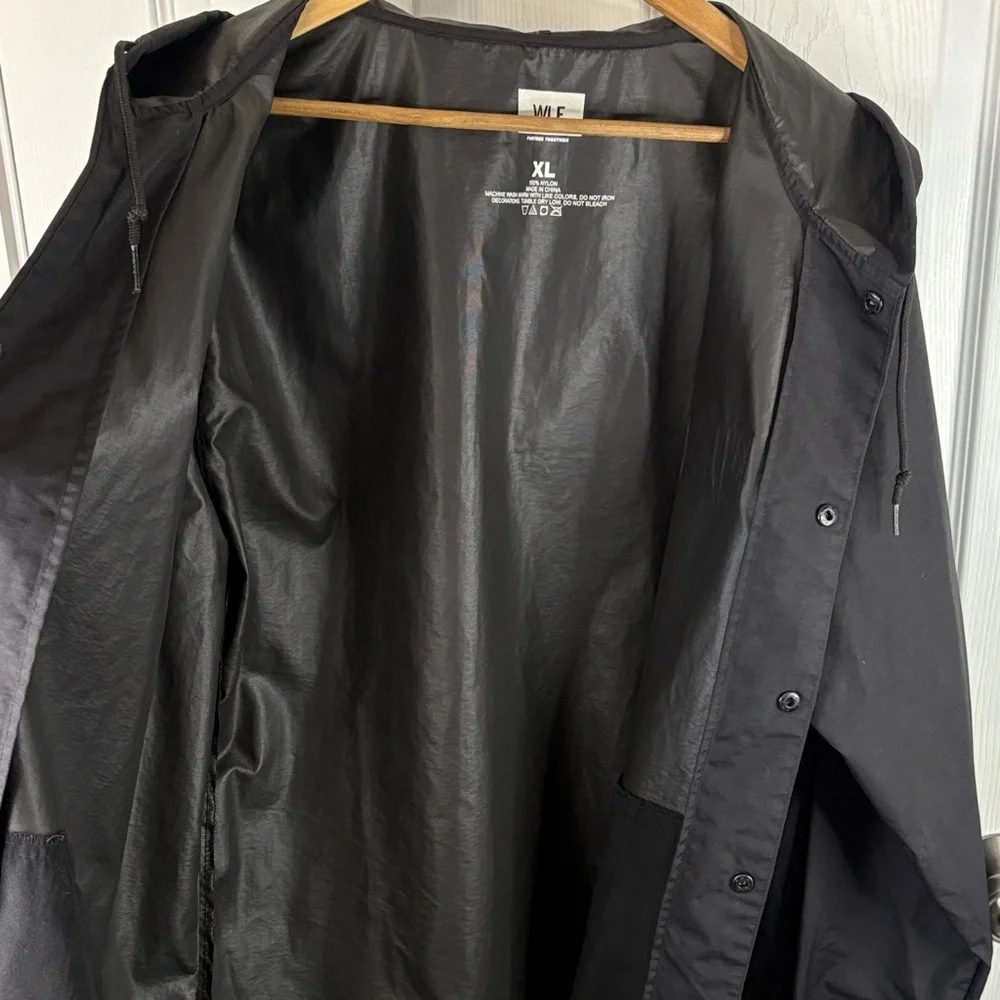 WLF‎ Enduro XL Black Men's Streetwear Skate Windbreaker Minimalist Jacket